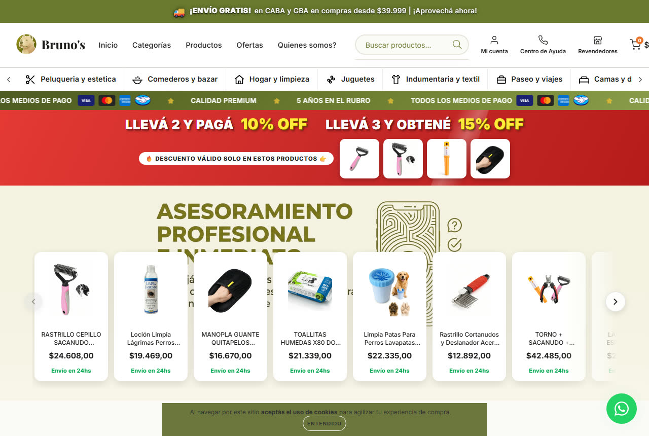 Bruno's Petshop en vivo