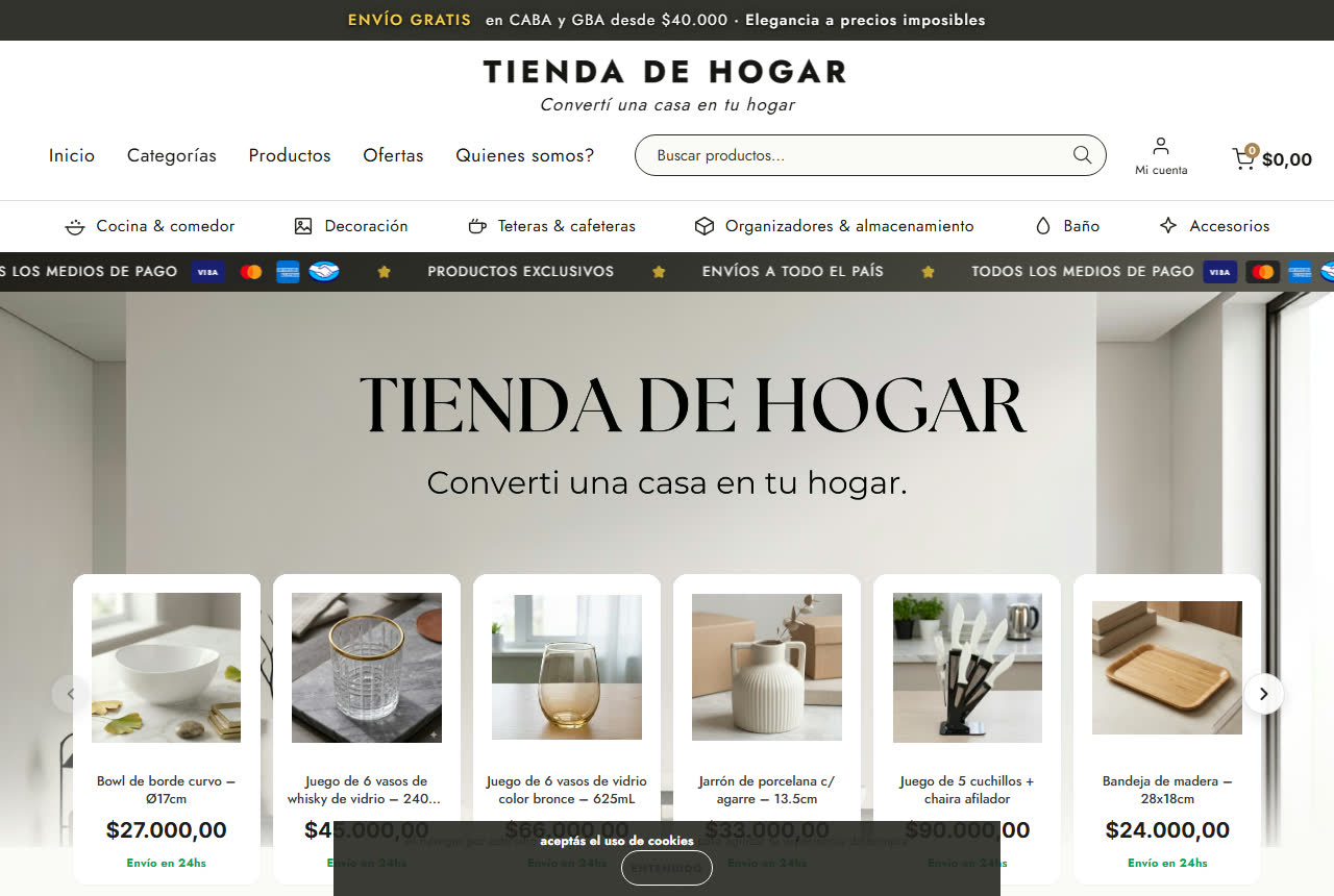 Tienda de Hogar en vivo